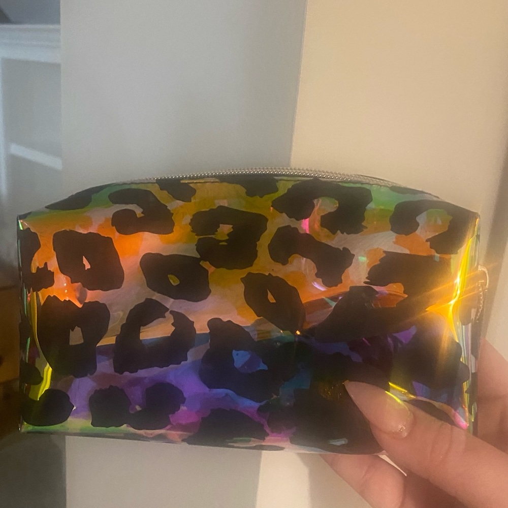 Cosmetic or pencil case , makeup bag. Semi transparent